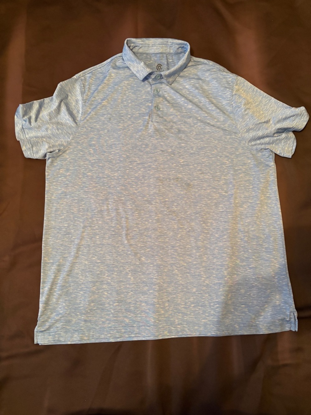 Champion Men's Heathered Sky Blue Polo